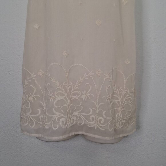 Old Navy Floral Embroidered Cami Sz S Lace Adjustable Straps Boho Minimalist - Picture 5 of 14